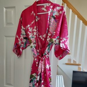 Bridesmaid's Satin Robe